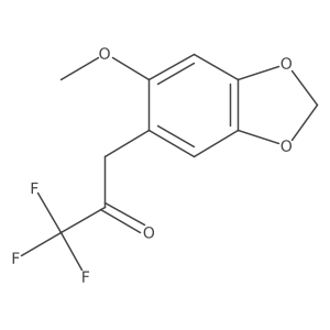 1,1,1-Trifluoro-3-(6-methoxy-1,3-dioxaindan-5-yl)propan-2-one Structure