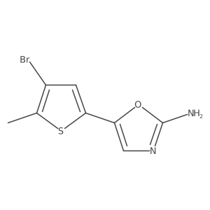 5-(4-Bromo-5-methylthiophen-2-yl)-1,3-oxazol-2-amine Structure