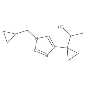 1-{1-[1-(cyclopropylmethyl)-1H-1,2,3-triazol-4-yl]cyclopropyl}ethan-1-ol Structure