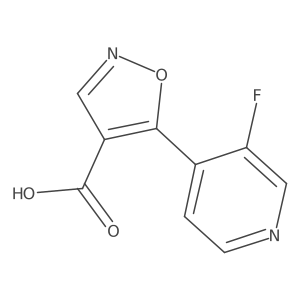 5-(3-Fluoropyridin-4-yl)-1,2-oxazole-4-carboxylic acid结构式