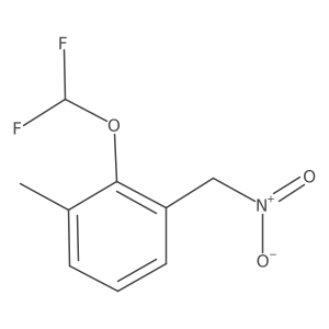2-(Difluoromethoxy)-1-methyl-3-(nitromethyl)benzene结构式