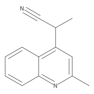 2-(2-Methylquinolin-4-yl)propanenitrile结构式