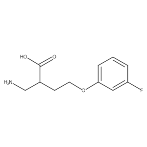 2-(Aminomethyl)-4-(3-fluorophenoxy)butanoic acid结构式
