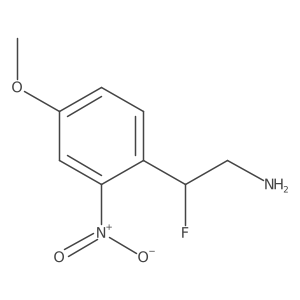 2-Fluoro-2-(4-methoxy-2-nitrophenyl)ethan-1-amine Structure