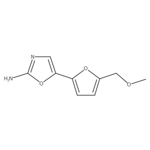 5-[5-(Methoxymethyl)furan-2-yl]-1,3-oxazol-2-amine结构式