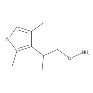 O-[2-(2,4-dimethyl-1H-pyrrol-3-yl)propyl]hydroxylamine结构式
