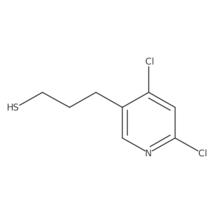 3-(4,6-Dichloropyridin-3-yl)propane-1-thiol Structure