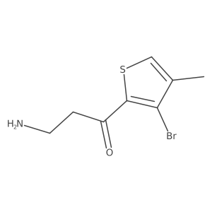 3-Amino-1-(3-bromo-4-methylthiophen-2-yl)propan-1-one Structure
