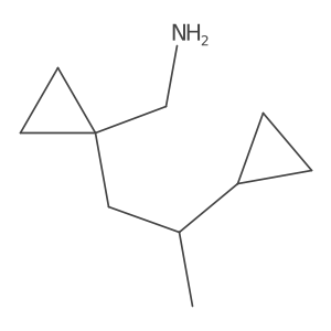 [1-(2-Cyclopropylpropyl)cyclopropyl]methanamine结构式