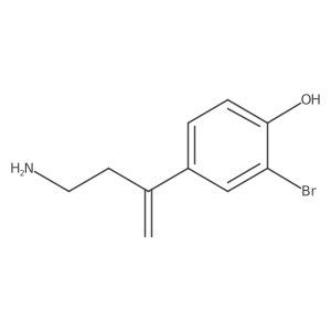 4-(4-Aminobut-1-en-2-yl)-2-bromophenol Structure