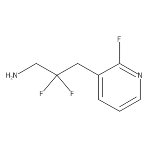 2,2-Difluoro-3-(2-fluoropyridin-3-yl)propan-1-amine Structure