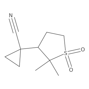 1-(2,2-Dimethyl-1,1-dioxo-1lambda6-thiolan-3-yl)cyclopropane-1-carbonitrile Structure
