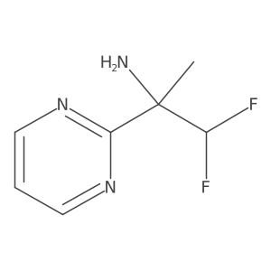 1,1-Difluoro-2-(pyrimidin-2-yl)propan-2-amine Structure