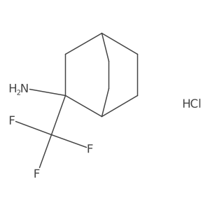 2-(Trifluoromethyl)bicyclo[2.2.2]octan-2-amine;hydrochloride Structure