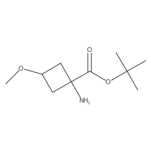 Tert-butyl 1-amino-3-methoxycyclobutane-1-carboxylate Structure