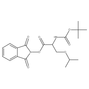 1,3-dioxo-2,3-dihydro-1H-isoindol-2-yl (2S)-2-{[(tert-butoxy)carbonyl]amino}-3-(propan-2-yloxy)propanoate Structure