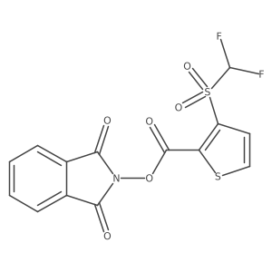 1,3-dioxo-2,3-dihydro-1H-isoindol-2-yl 3-difluoromethanesulfonylthiophene-2-carboxylate Structure