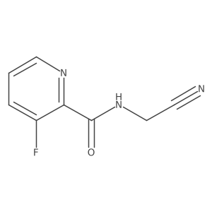N-(Cyanomethyl)-3-fluoropyridine-2-carboxamide结构式