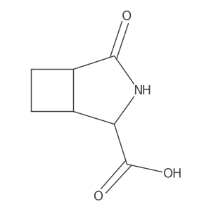 (1R,2R,5S)-4-Oxo-3-azabicyclo[3.2.0]heptane-2-carboxylic acid结构式