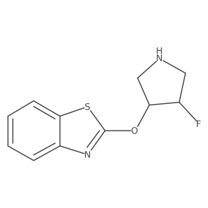2-[(4-Fluoropyrrolidin-3-yl)oxy]-1,3-benzothiazole Structure