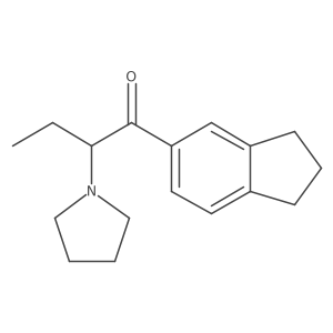 1-(2,3-Dihydro-1h-inden-5-yl)-2-(pyrrolidin-1-yl)butan-1-one Structure