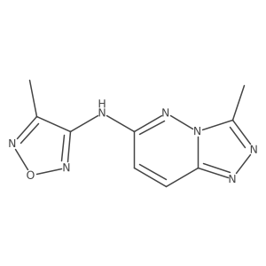 4-methyl-N-{3-methyl-[1,2,4]triazolo[4,3-b]pyridazin-6-yl}-1,2,5-oxadiazol-3-amine结构式