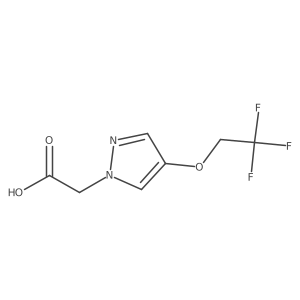 2-(4-(2,2,2-Trifluoroethoxy)-1H-pyrazol-1-yl)acetic acid Structure