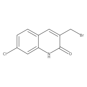 3-Bromomethyl-7-chloro-1h-quinolin-2-one结构式