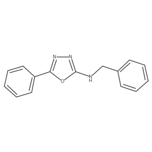 N-benzyl-5-phenyl-1,3,4-oxadiazol-2-amine结构式