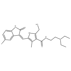 2-(Hydroxymethyl)-4-methyl sunitinib结构式