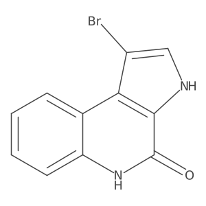 1-Bromo-3,5-dihydropyrrolo[2,3-c]quinolin-4-one Structure
