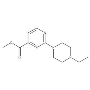 Methyl 2-(4-ethylpiperazin-1-yl)pyrimidine-4-carboxylate Structure