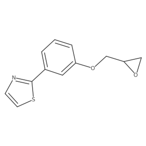 2-[3-(Oxiran-2-ylmethoxy)phenyl]-1,3-thiazole Structure