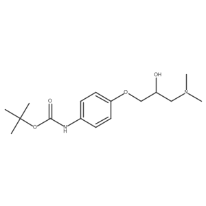 tert-butyl N-{4-[3-(dimethylamino)-2-hydroxypropoxy]phenyl}carbamate Structure