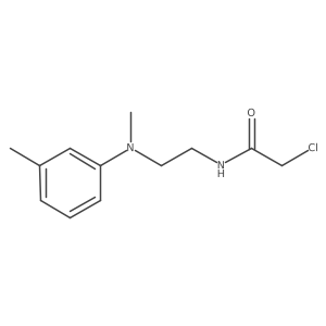 2-Chloro-N-[2-(N,3-dimethylanilino)ethyl]acetamide结构式