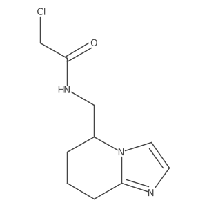 2-Chloro-N-(5,6,7,8-tetrahydroimidazo[1,2-a]pyridin-5-ylmethyl)acetamide结构式