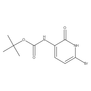 tert-butyl N-(6-bromo-2-hydroxypyridin-3-yl)carbamate Structure