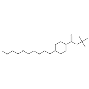 Tert-butyl 4-[2-[2-(2-methoxyethoxy)ethoxy]ethyl]piperazine-1-carboxylate Structure