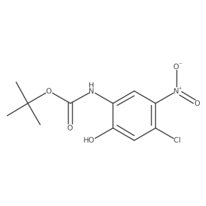 tert-butyl N-(4-chloro-2-hydroxy-5-nitrophenyl)carbamate Structure