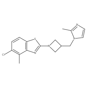 5-chloro-4-methyl-2-{3-[(2-methyl-1H-imidazol-1-yl)methyl]azetidin-1-yl}-1,3-benzothiazole Structure