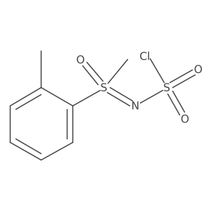 [(Chlorosulfonyl)imino](methyl)(2-methylphenyl)-lambda6-sulfanone Structure