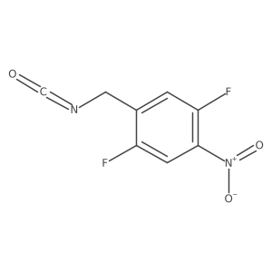 1,4-Difluoro-2-(isocyanatomethyl)-5-nitrobenzene结构式