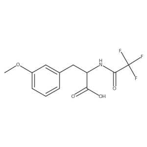 (2S)-3-(3-methoxyphenyl)-2-(2,2,2-trifluoroacetamido)propanoic acid结构式