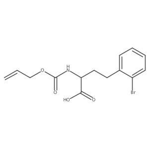 4-(2-Bromophenyl)-2-{[(prop-2-en-1-yloxy)carbonyl]amino}butanoic acid结构式