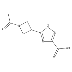 3-(1-acetylazetidin-3-yl)-1H-1,2,4-triazole-5-carboxylic acid结构式