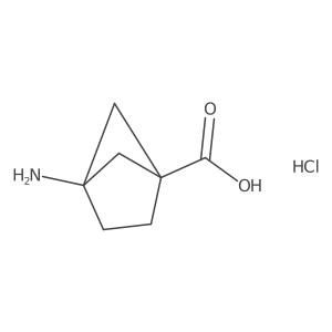 4-Aminobicyclo[2.1.1]hexane-1-carboxylic acid hydrochloride结构式
