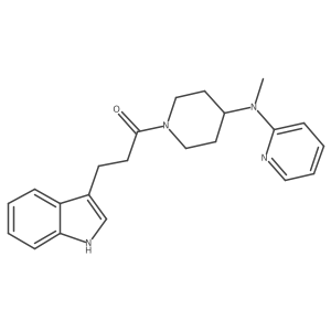 3-(1H-indol-3-yl)-1-{4-[methyl(pyridin-2-yl)amino]piperidin-1-yl}propan-1-one Structure