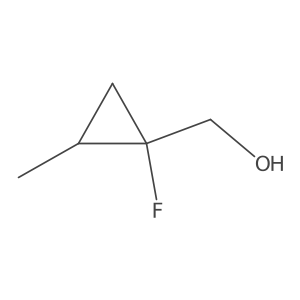 [(1S,2R)-1-Fluoro-2-methylcyclopropyl]methanol结构式