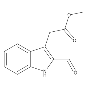 methyl 2-(2-formyl-1H-indol-3-yl)acetate Structure