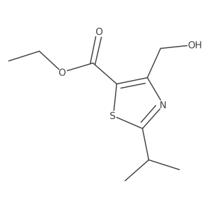 Ethyl 4-(hydroxymethyl)-2-isopropylthiazole-5-carboxylate结构式